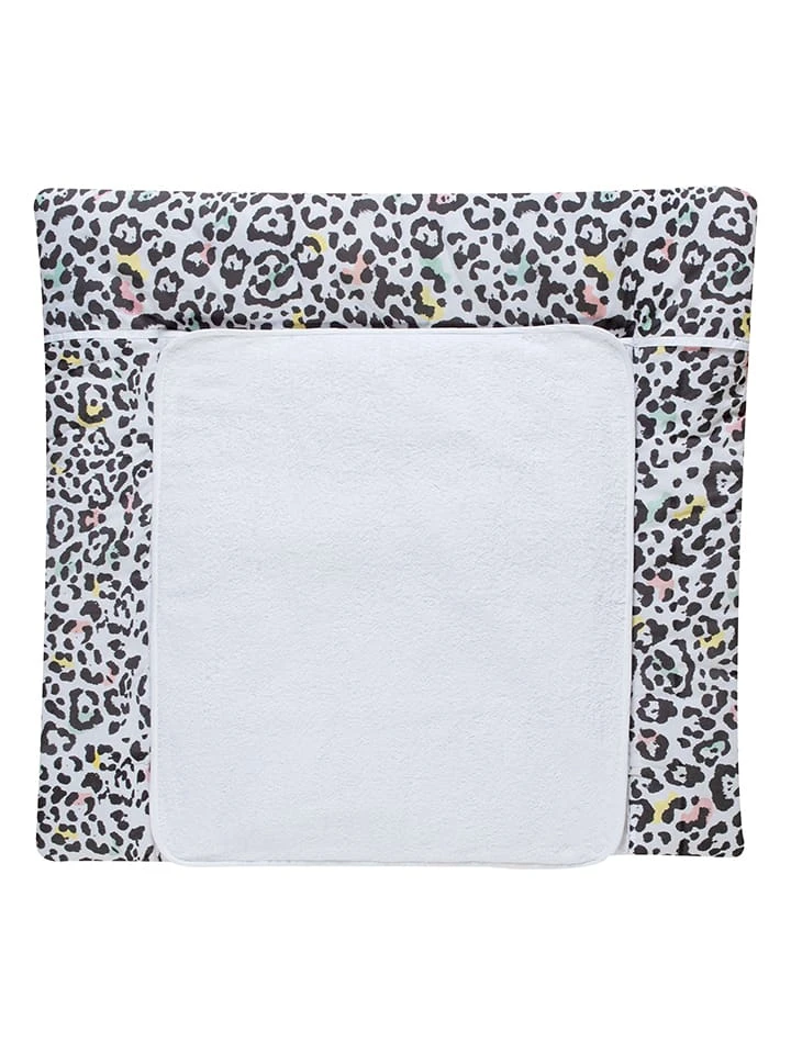 Wickelauflage "Leo" In Weiß/ Schwarz - (L)80 X (B)75 Cm 1 Wickelauflage "Leo" In Weiß/ Schwarz - (L)80 X (B)75 Cm