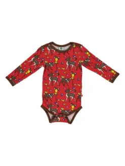 Body "Deer, Hare & Birds" In Rot