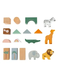 Small Foot Holzbausteine "Safari" - Ab 12 Monaten 5 Small Foot Holzbausteine "Safari" - Ab 12 Monaten -Baby Kleidung small foot holzbausteine safari ab 12 monaten 2