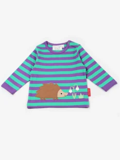 Longsleeve In Türkis/ Lila