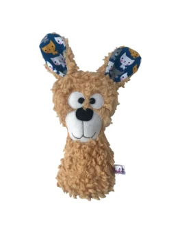 Rassel "Hase Rudolf Rumba" In Beige/Blau