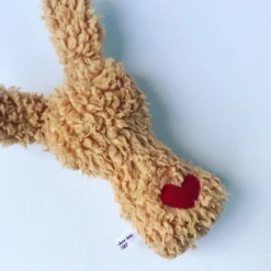 Rassel "Hase Rudolf Rumba" In Beige/Blau -Baby Kleidung trudchens welt rassel hase rudolf rumba in beige blau 3