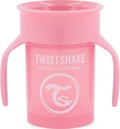 Twistshake 360 Cup Trinkbecher, Pastel Pink