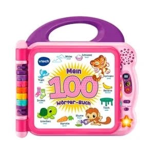 VTech Lernspaß Mein 100-Wörter-Buch In Pink 1 VTech Lernspaß Mein 100-Wörter-Buch In Pink