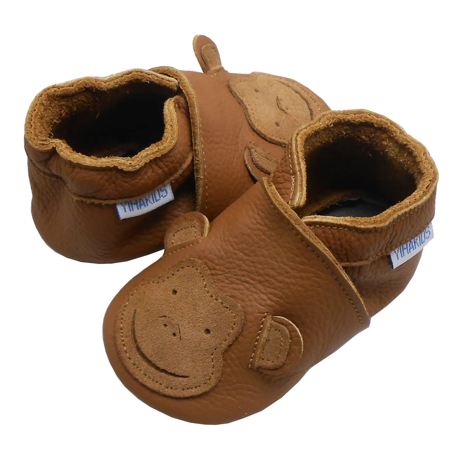 Baby Krabbelschuhe In Affe Braun 5 Baby Krabbelschuhe In Affe Braun – Bild 5