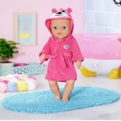 Puppen Outfit Little Bademantel 36cm In Pink -Baby Kleidung zapf puppen outfit little bademantel 36cm in pink 2